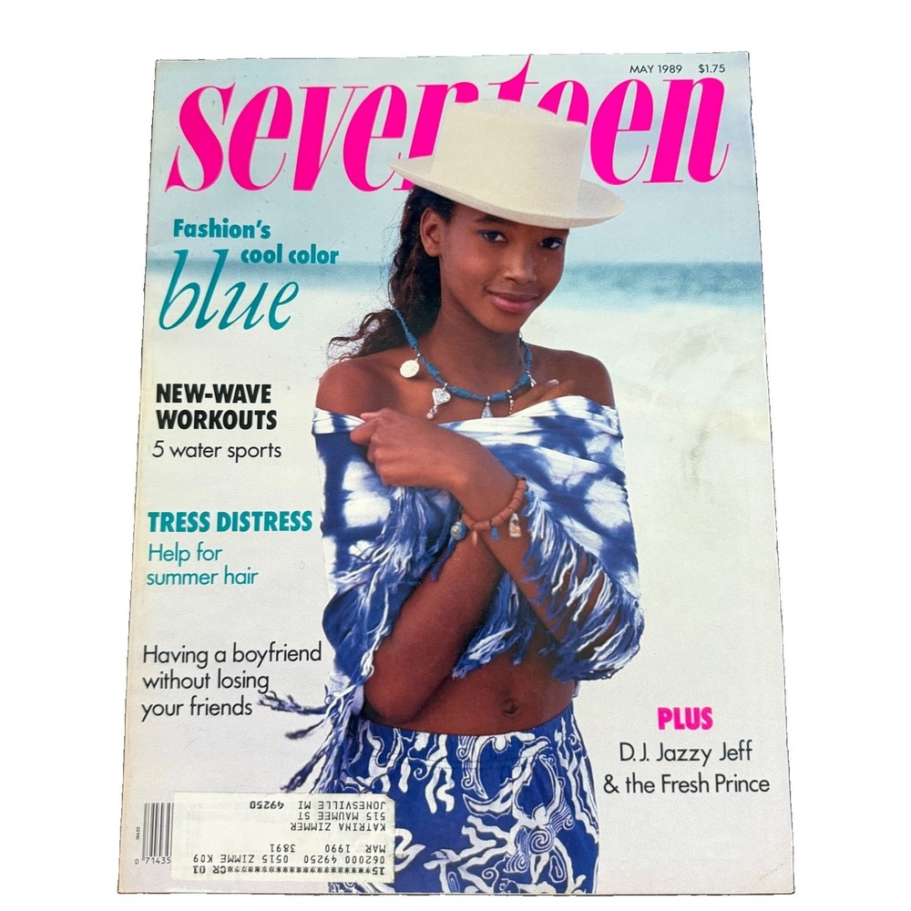 Seventeen Magazine May 1989 Beverly Peele Cover Retro Fashion Pop Culture Teen